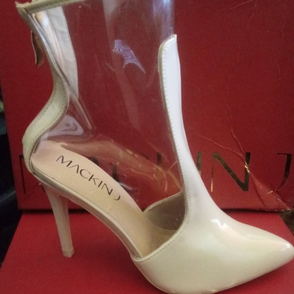Nude Transparent Bootie 3 inch heel - Picture 2 of 4